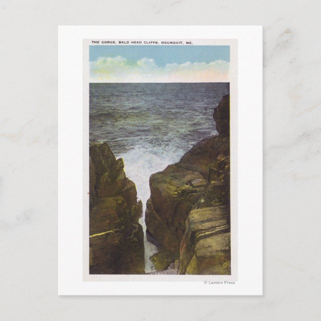 View of Bald Head Cliffs, the Gorge Postcard (Front)