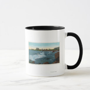 View of Bass Rocks Surf Mug