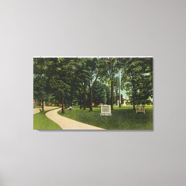 View of Battle Ground, now Lexington Green Canvas Print (Front)