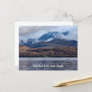 View of Ben Nevis from Loch Linnhe, Scotland Postcard