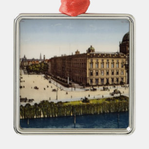 View of Berlin at the turn of the century Metal Ornament