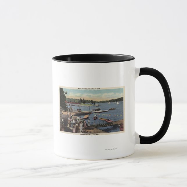 View of Boat Landing, Bathing Cove Mug (Right)