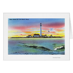 View of Boon Island and Lighthouse from York