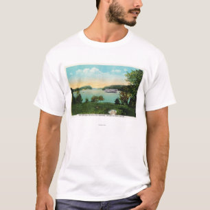 View of Boston Boat Entering the Narrows T-Shirt