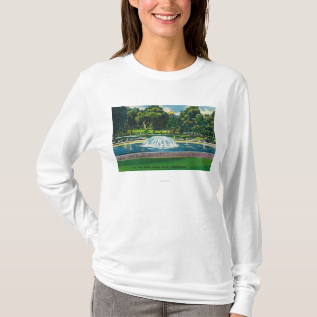View of Boston Common Frog Pond T-Shirt (Front)