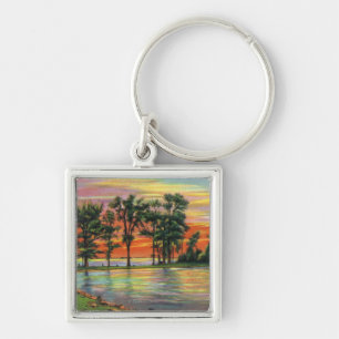 View of Bow and Arrow Point Keychain