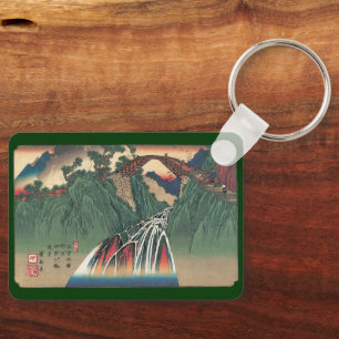 View of Bridge Over Ina River, Nojiri by Hiroshige Keychain