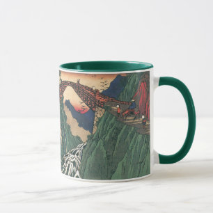 View of Bridge Over Ina River, Nojiri by Hiroshige Mug