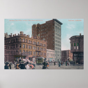 View of Broadway, 14th St, San Pablo Ave Junctio Poster