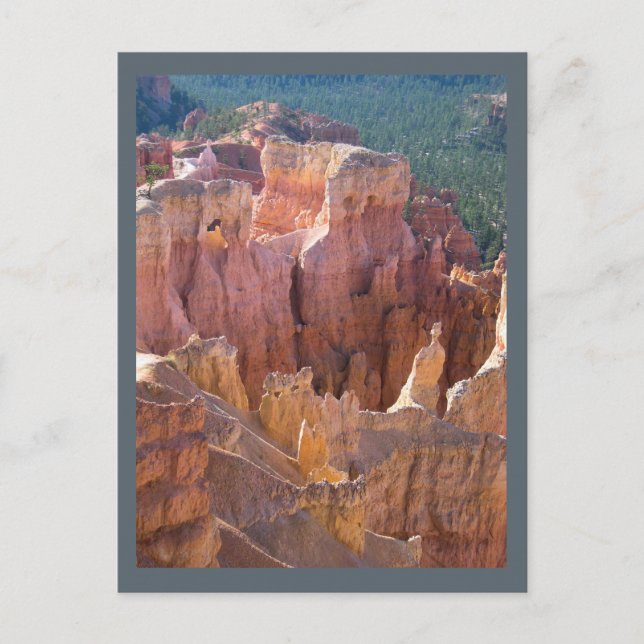 View of Bryce Canyon with Pastel Hoodoos Postcard (Front)