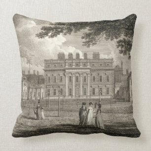 View of Buckingham House, engraved by W. Knight, p Throw Pillow