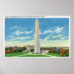 View of Bunker Hill Monument Poster