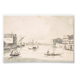 View of Burano island in Veneto Photo Print