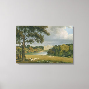 View of Burghley House, seat of the Marquis of Exe Canvas Print