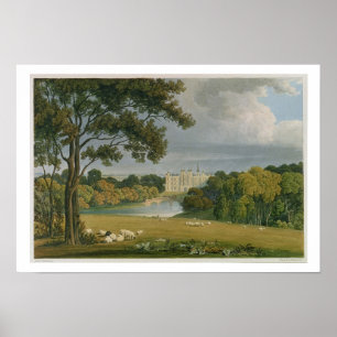 View of Burghley House, seat of the Marquis of Exe Poster