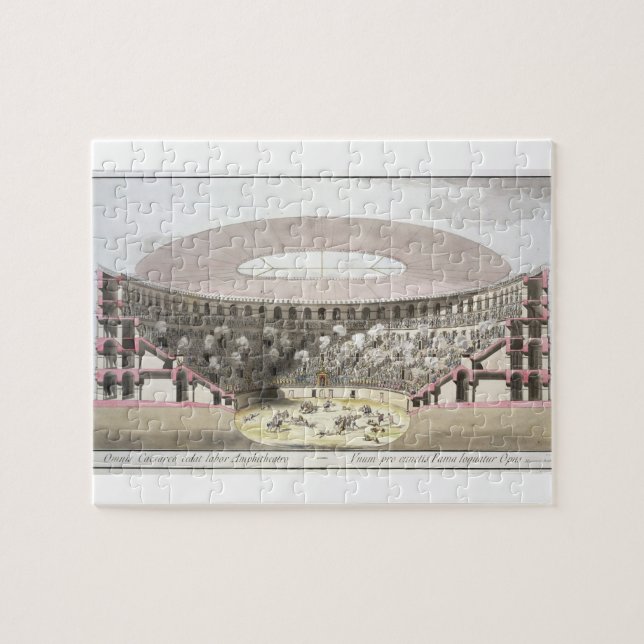 View of Caesar's Amphitheatre (colour litho) Jigsaw Puzzle (Horizontal)