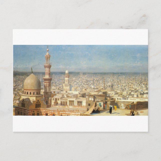View of Cairo by Jean-Leon Gerome Postcard (Front)