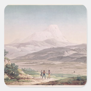 View of Cajambe Square Sticker