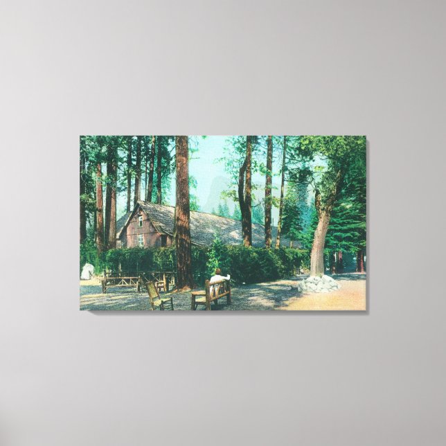 View of Camp Curry Open Air Dining Room Canvas Print (Front)