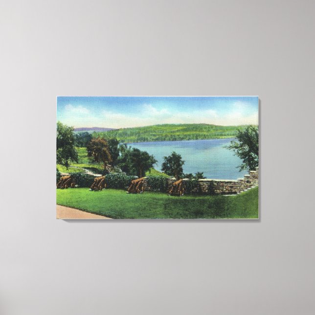 View of Cannons and the South Wall Canvas Print (Front)