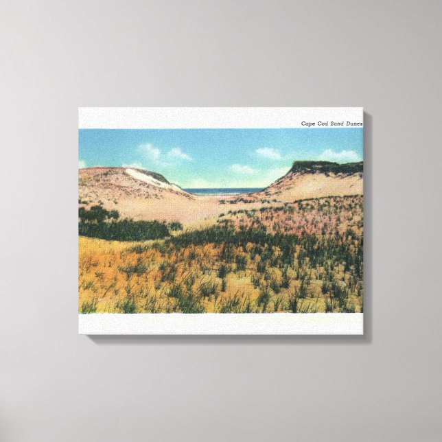 View of Cape Cod Sand Dunes 2 Canvas Print (Front)