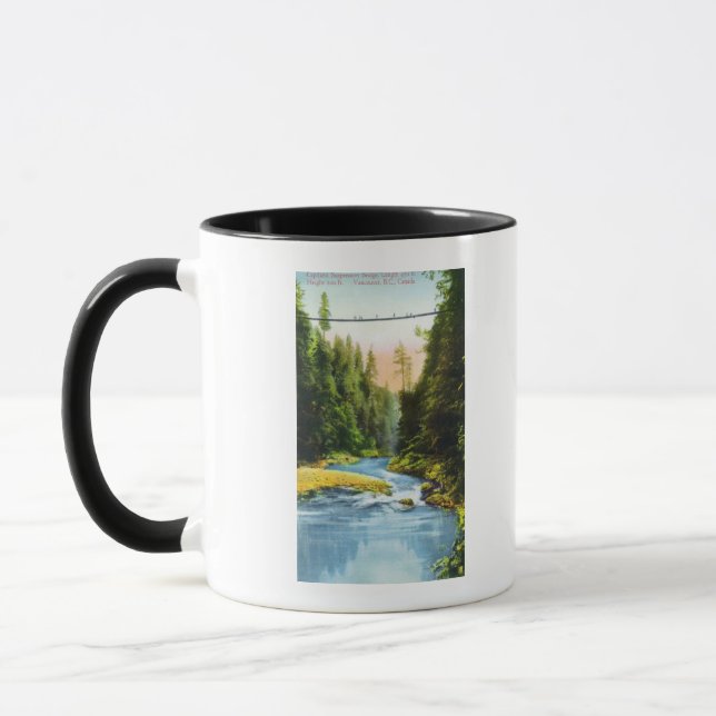 View of Capilano Suspension Bridge # 2 Mug (Left)