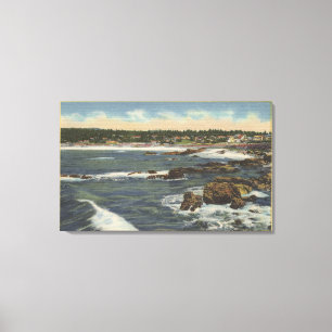 View of Carmel Bay from Scenic Drive Canvas Print