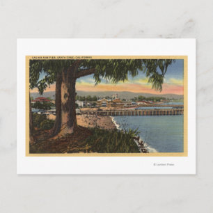 View of Casino & Pier from a Distance Postcard