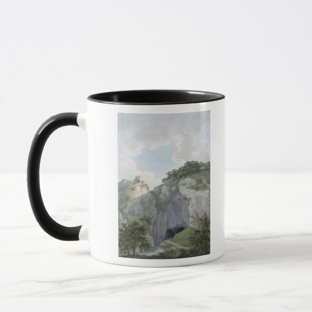 View of Castle and Cavern at Castelton Mug (Left)