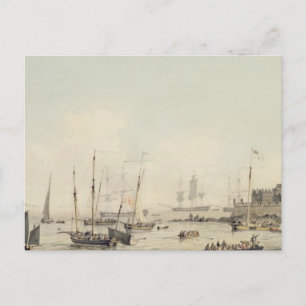 View of Castle Cornet, Guernsey, with Shipping, c. Postcard