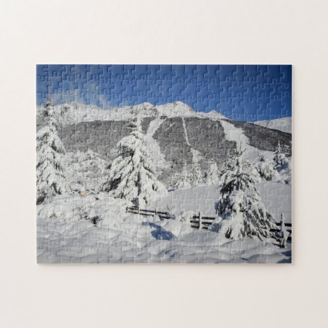 View Of Catedral Ski Resort In Bariloche Jigsaw Puzzle (Horizontal)