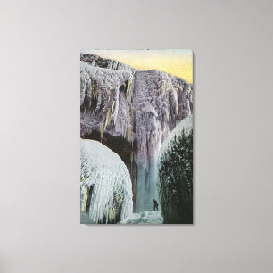 View of Cave of the Winds in Winter Canvas Print