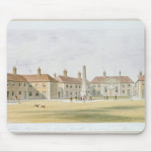 View of Charles Hopton's Alms Houses, 1852 Mouse Pad