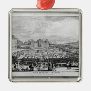 View of Chateau de Meudon Metal Ornament