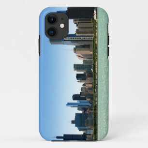 View of Chicago skyline by Lake Michigan iPhone 11 Case