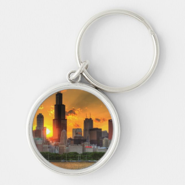 View of Chicago's skyline from  Adler Keychain (Front)