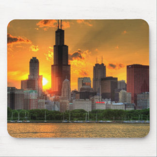 View of Chicago's skyline from  Adler Mouse Pad