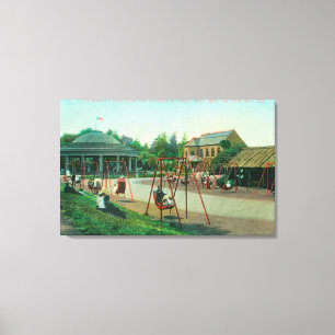 View of Children's Playground at Golden Gate Canvas Print