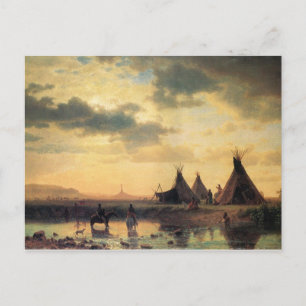 View of Chimney Rock by Albert Bierstadt Postcard