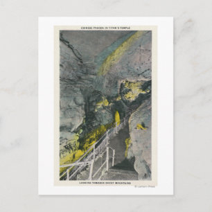 View of Chinese Pagoda in Titan's Temple Postcard