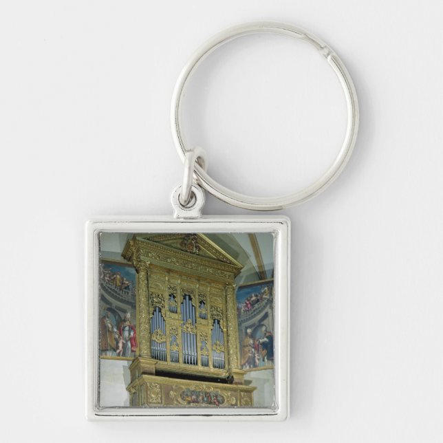View of church organ, c.1590 keychain (Front)
