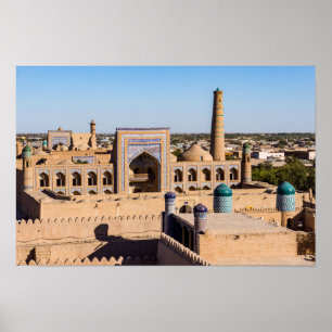 View of Citadel Kunya-ark - Khiva, Uzbekistan Poster