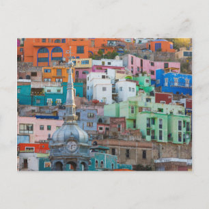 View of city buildings postcard