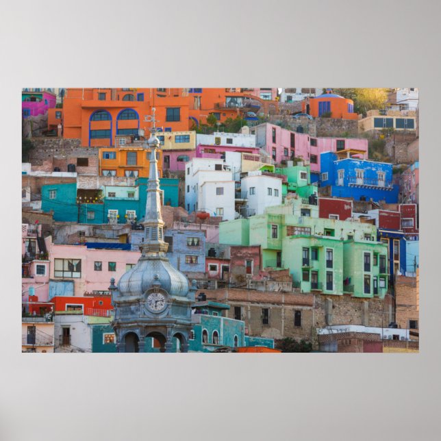 View of city buildings poster (Front)