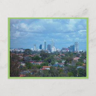 View Of City Of Perth From A Dog Swamp Hilltop Postcard
