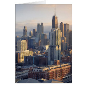 View of cityscape with fantastic light