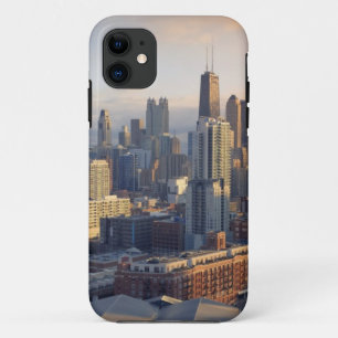 View of cityscape with fantastic light iPhone 11 case