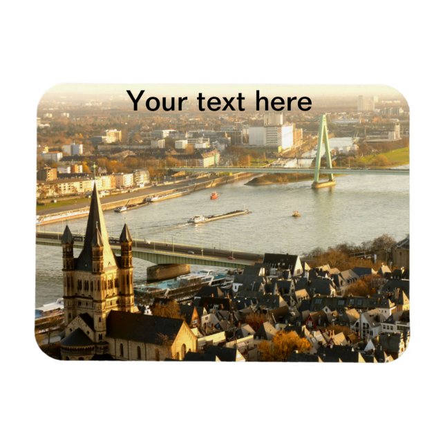View of Cologne from the Cathedral Photo Magnet (Horizontal)
