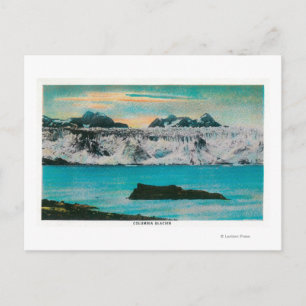 View of Columbia Glacier, Alaska Postcard