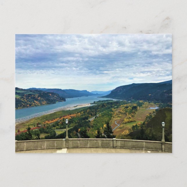 View of Columbia River, Columbia River Gorge, OR Postcard (Front)